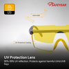 Gafas de seguridad para PC de protección con láser KS102 Amarillo