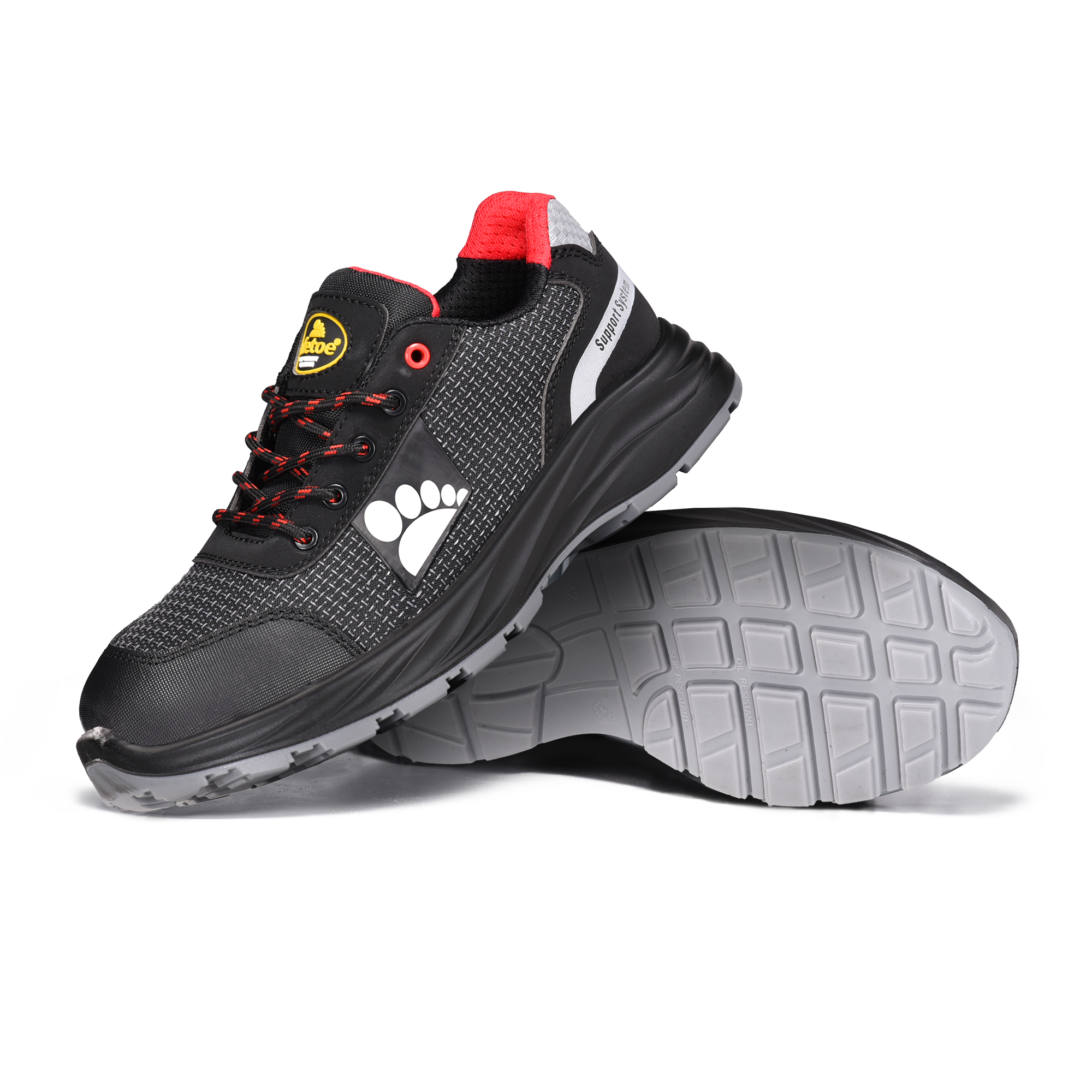 Zapatos de seguridad PU-Tek S1P livianos con punta compuesta y placa Kevlar L-7512