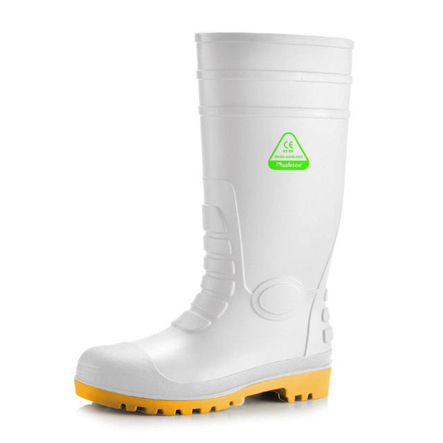 Botas de lluvia de servicio pesado W-6038 White