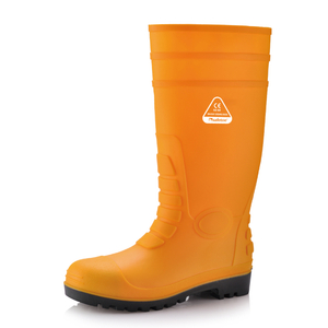 S5 botas de lluvia de servicio pesado W-6038 Amarillo