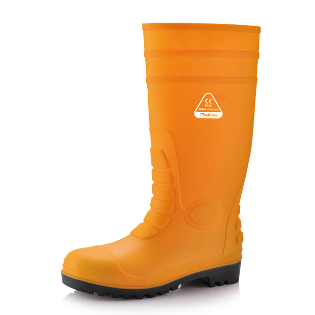S5 botas de lluvia de servicio pesado W-6038 Amarillo