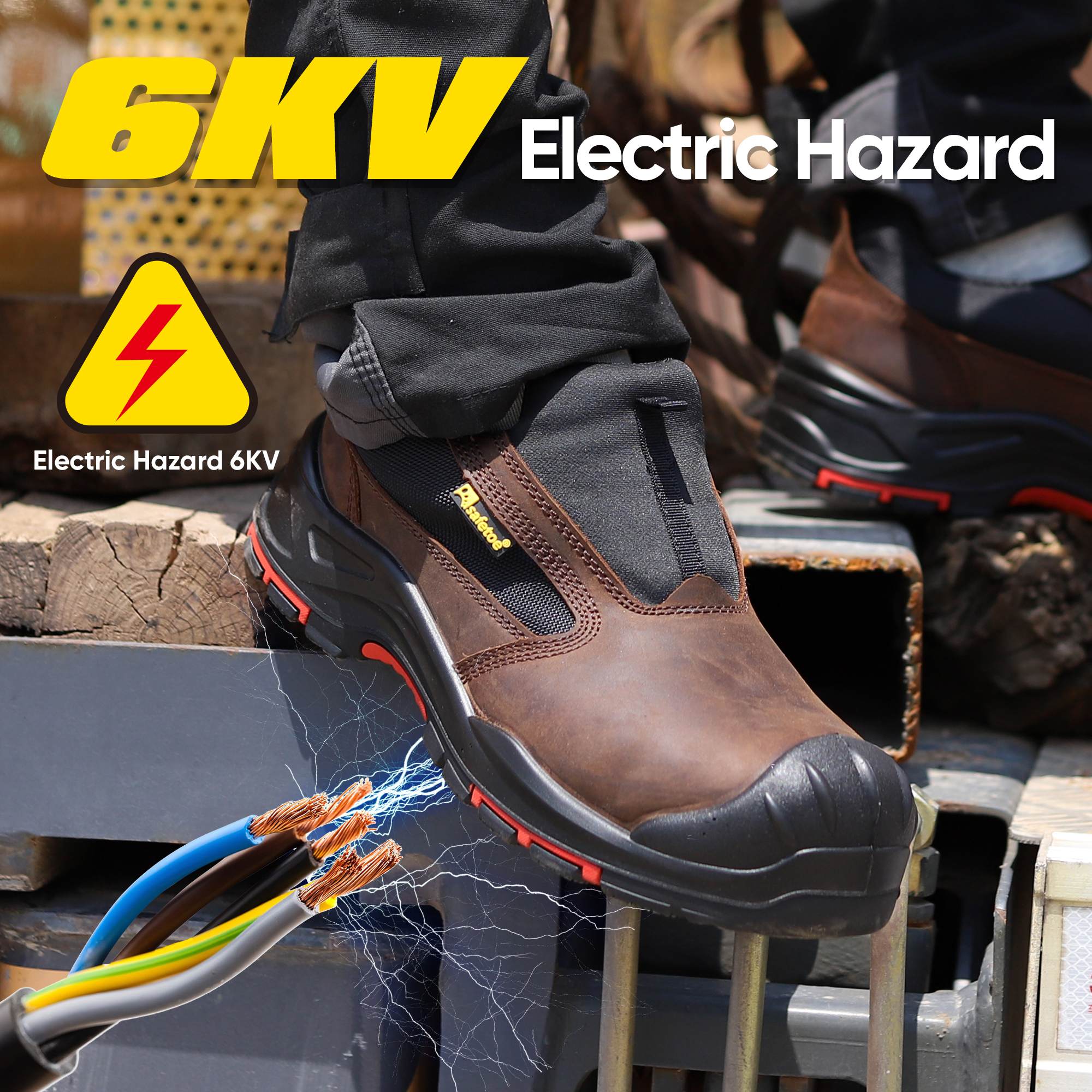 Zapatos de seguridad eléctrica Zapatos de seguridad L-7525 Super