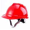 Casco de trabajo de construcción roja W-002 