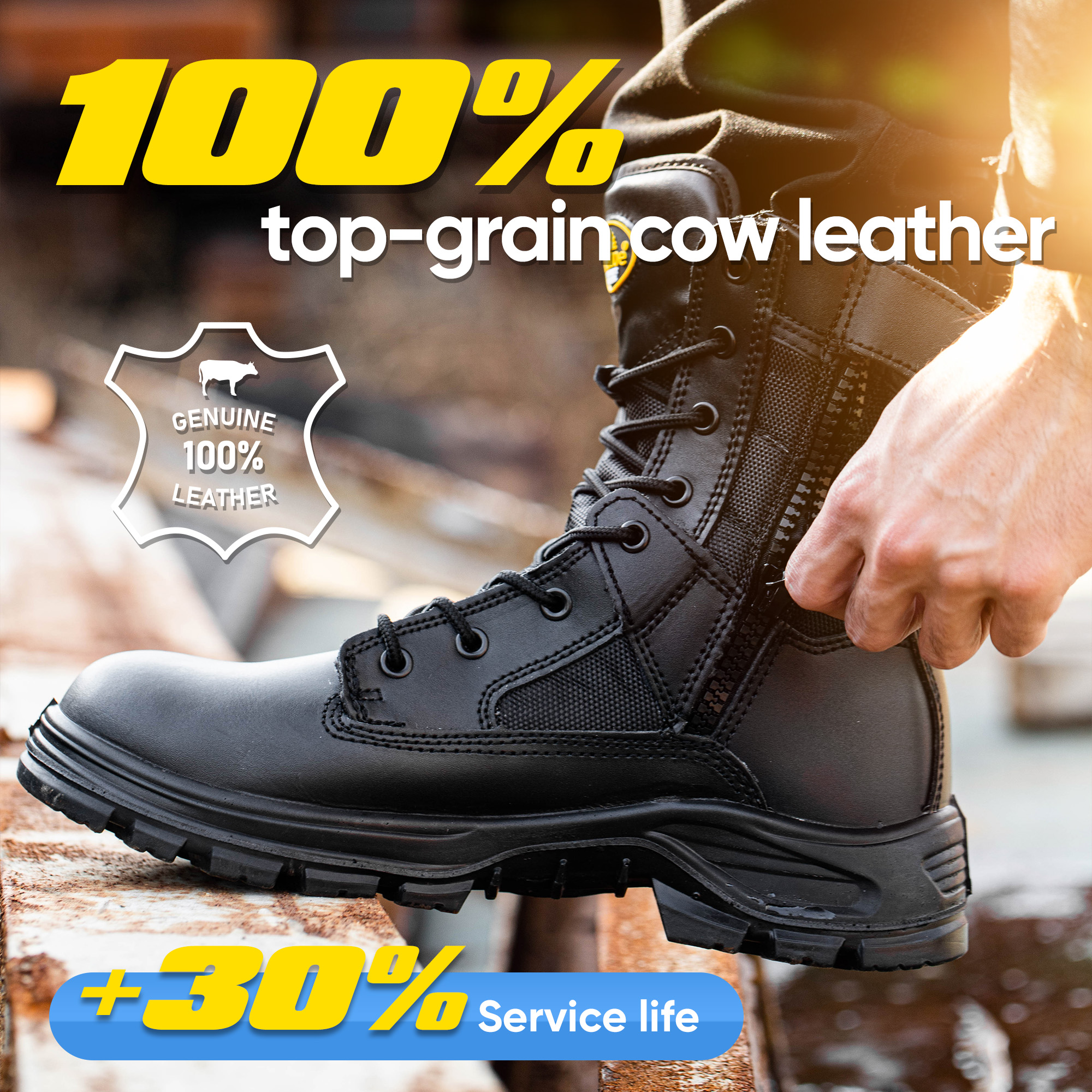 S3 Botas de trabajo de diseño militar H-9438