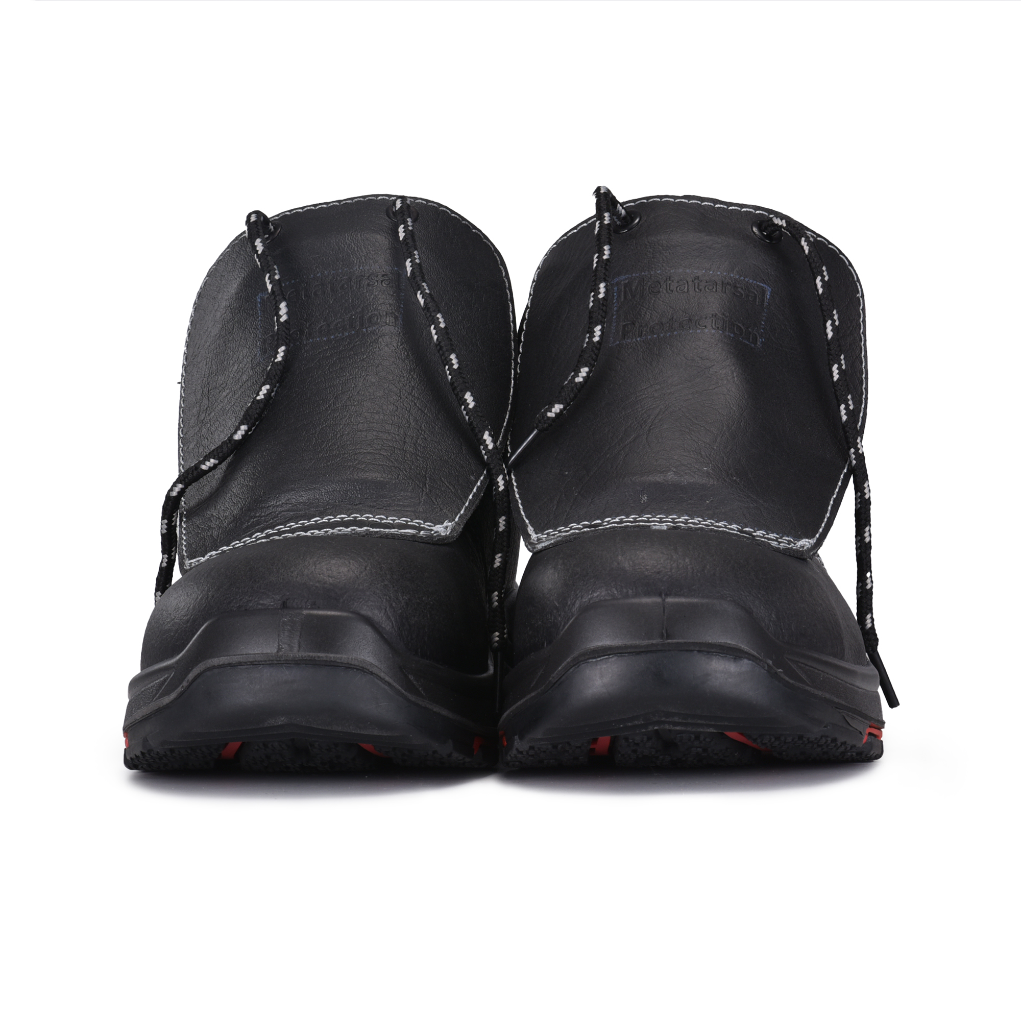 Botas de trabajo de soldadura Botas de trabajo negras de goma PU M-8027PR