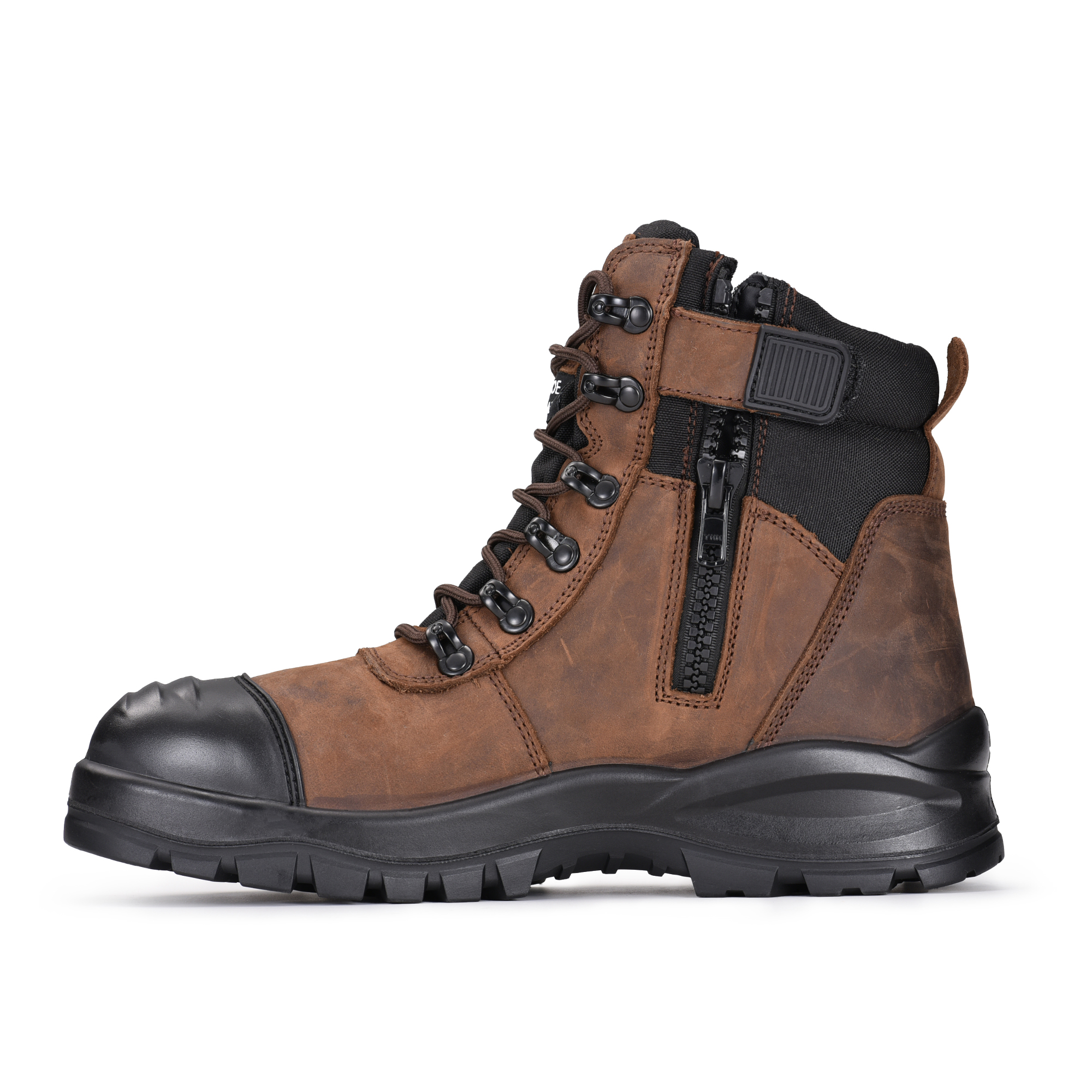  Botas de trabajo de seguridad de los pies compuestos Membrana impermeable M-8577 Brown
