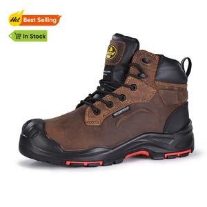 Botas de trabajo de seguridad sin metal superiores resistentes al aceite y resbalón M-8552