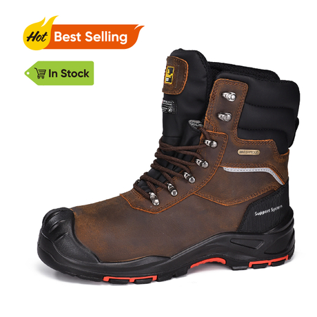 Botas de seguridad impermeables S7 para botas de trabajo de almacenamiento en frío para hombres de invierno