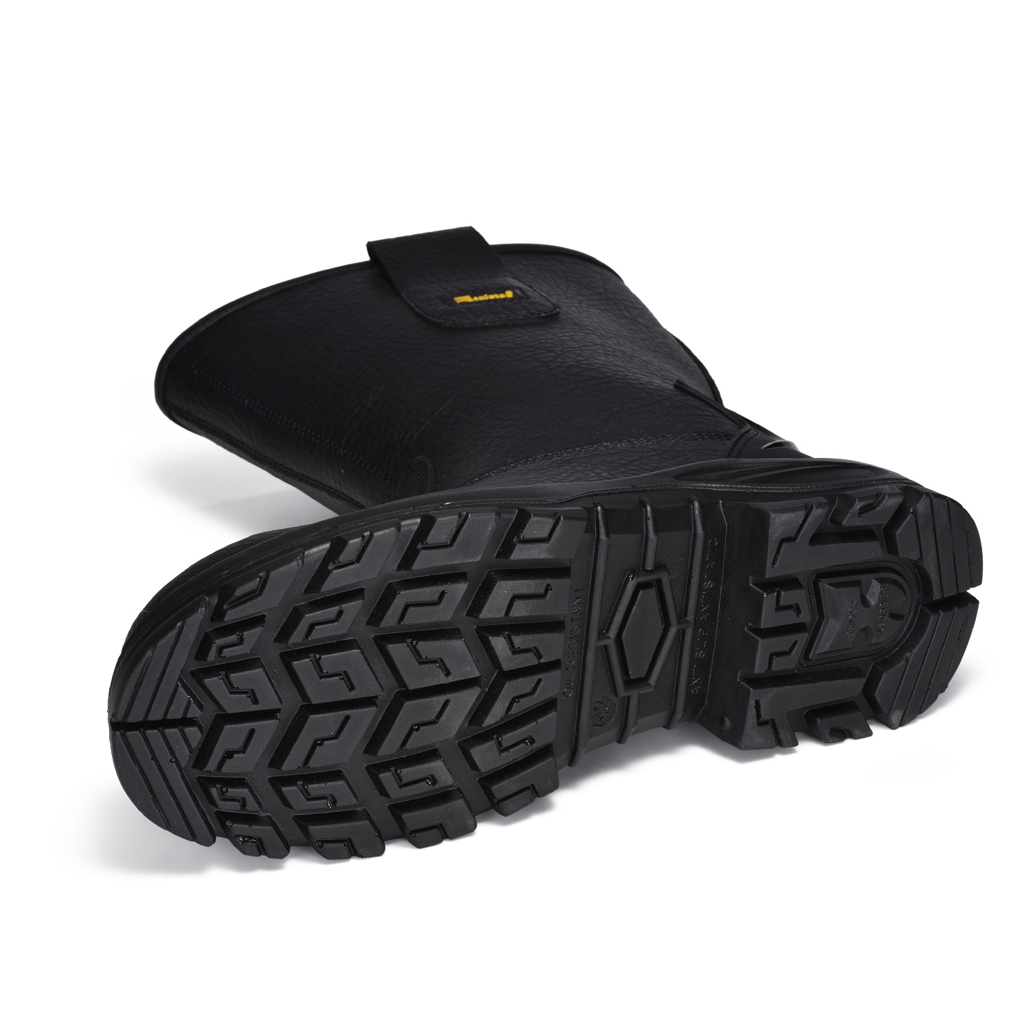  Botas industriales y de construcción de punta de acero para hombres que trabajan H-9430 Negro