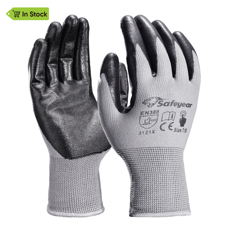 Guantes de trabajo de seguridad recubiertos de nitrilo N1552