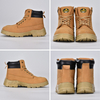 Botas de trabajo de punta de acero de cuero nubuck de vaca M-8173