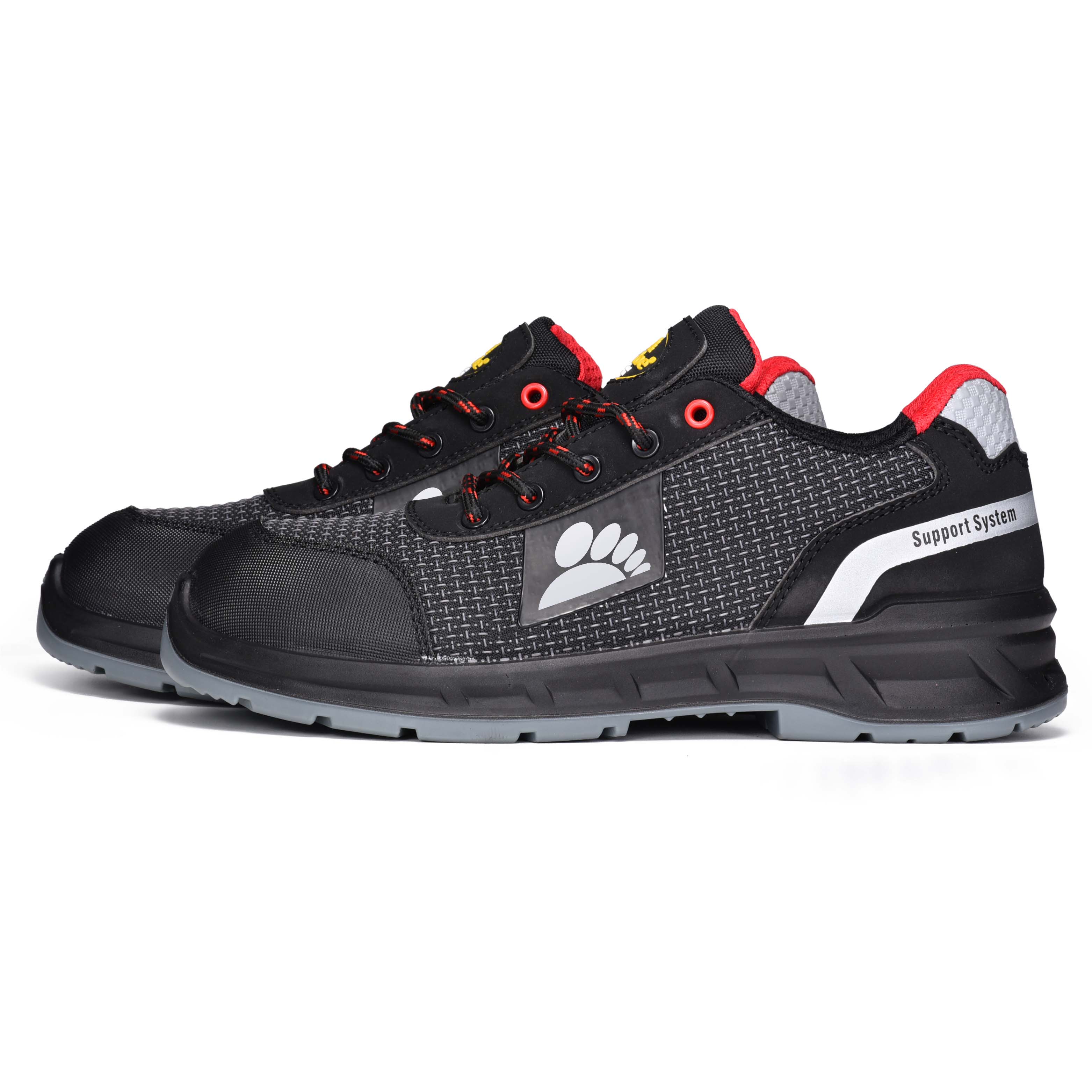 Zapatos de seguridad ligeros PU-TEK S1P con puntera compuesta y placa de Kevlar L-7512