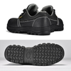 Zapatos de seguridad para el trabajo de carnicero y cocinero antideslizantes de cocina de cuero negro