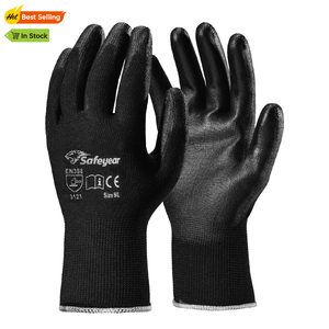 Guantes de trabajo recubiertos PU EN 388 para montaje y manipulación PN8003 FlexShield Work