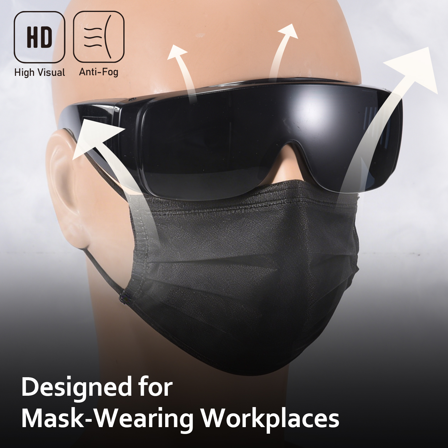Gafas de seguridad OTG que se ajustan a las gafas graduadas | ANSI Z87.1 y EN166 SG035