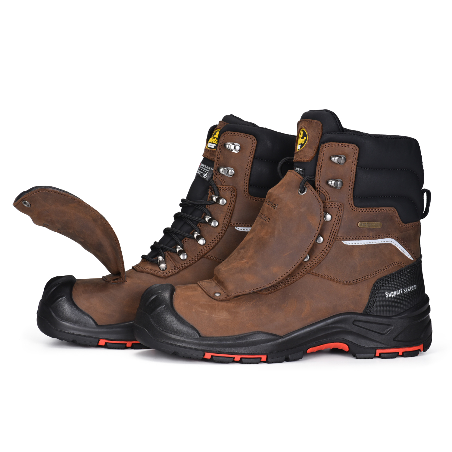 Botas de trabajo resistentes al aceite soldadura botas de trabajo de alta calidad H-9552 metatarsianos 