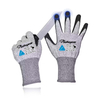 Guantes de trabajo de construcción Guantes de trabajo de seguridad resistente a los guantes PD8045 Negro