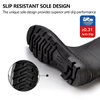 Botas de goma de lluvia de PVC W-6036 Negro