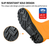 Botas de lluvia con punta de acero resistente W-6037 Amarillo