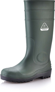Botas de seguridad de PVC impermeables W-6037 verde