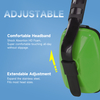  Ayudas de cancelación de ruido de muffs de oído protectores EM-5003 Green