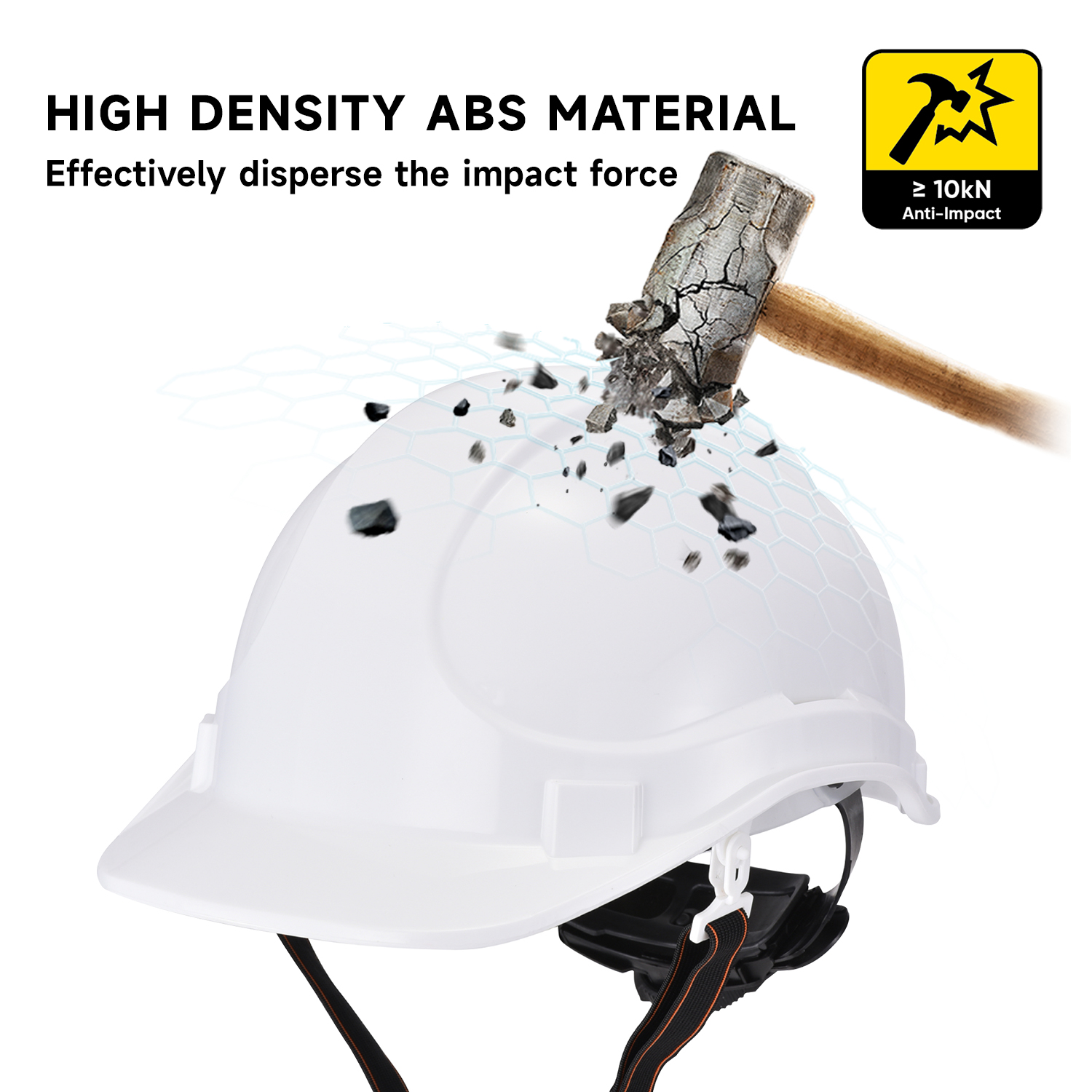 Helmets de sombrero duro de construcción W-018 White
