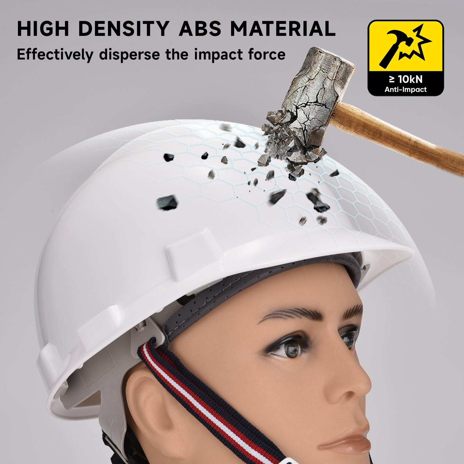 Helmets de seguridad de mineros y construcción W-003 White