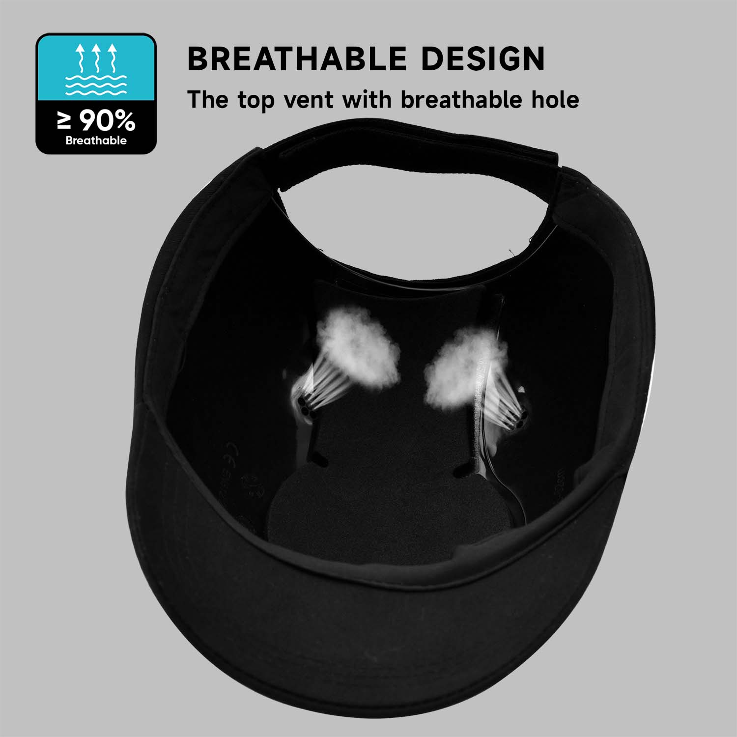 Diseño de béisbol Gap de seguridad WH001 Negro