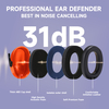 ABS Protección auditiva Muffs Protectores Protecting Muffs Ready Stock FM-1B Naranja