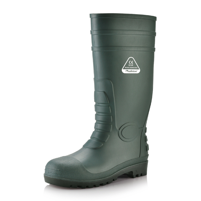 PVC BOTAS DE LLUVIA DE GUMA W-6038 Verde