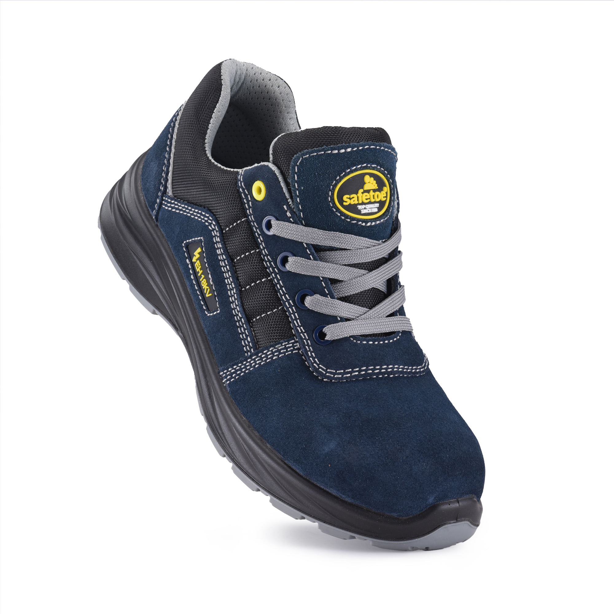 Zapatos dieléctricos zapatos de peligro eléctrico de punta compuesta para hombres trabajadores l-7163 eh