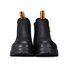 Botas de trabajo de minería sin cordones Chelsea con agarre de escalera M-8025NBKLG