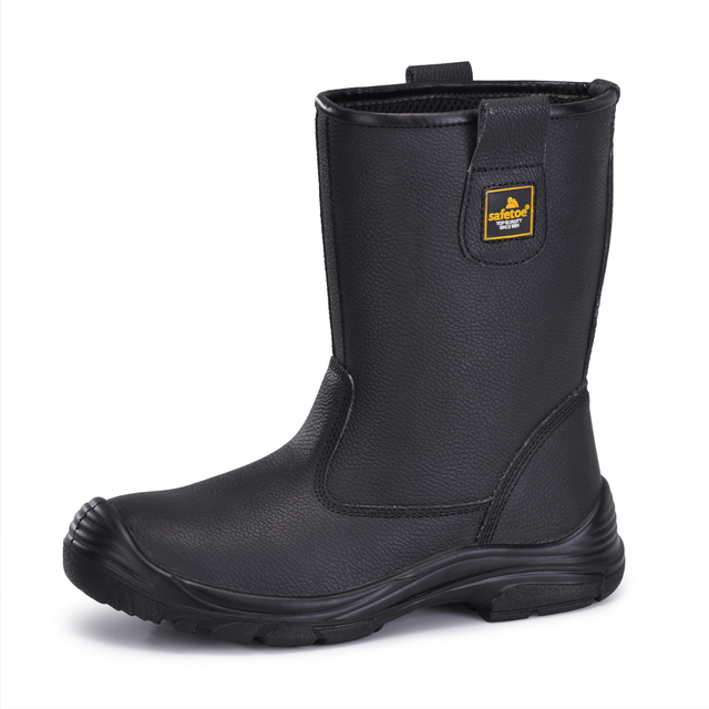 Botas de seguridad de punta de acero resistente a la industria de campo petrolero H-9430