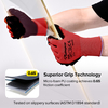 Guantes de trabajo pesados ​​recubiertos de PU PN8003 RED