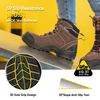 Botas de trabajo para mujeres resistentes a las impermeables y resbalones con punta de acero M-8553