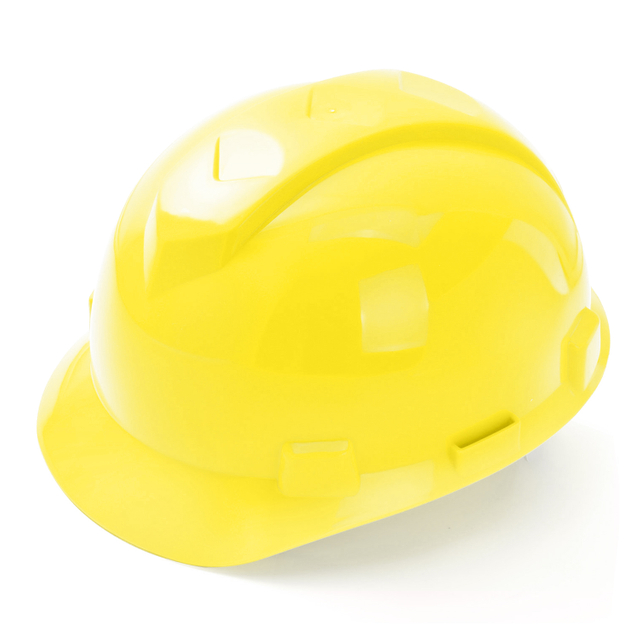 Helmets de seguridad de ABS amarillos W-003