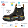 Botas de trabajo de seguridad Chelsea Design M-8025NBK