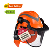 Gorro de Protección Forest Helmets & Face Shield M-5009 Naranja