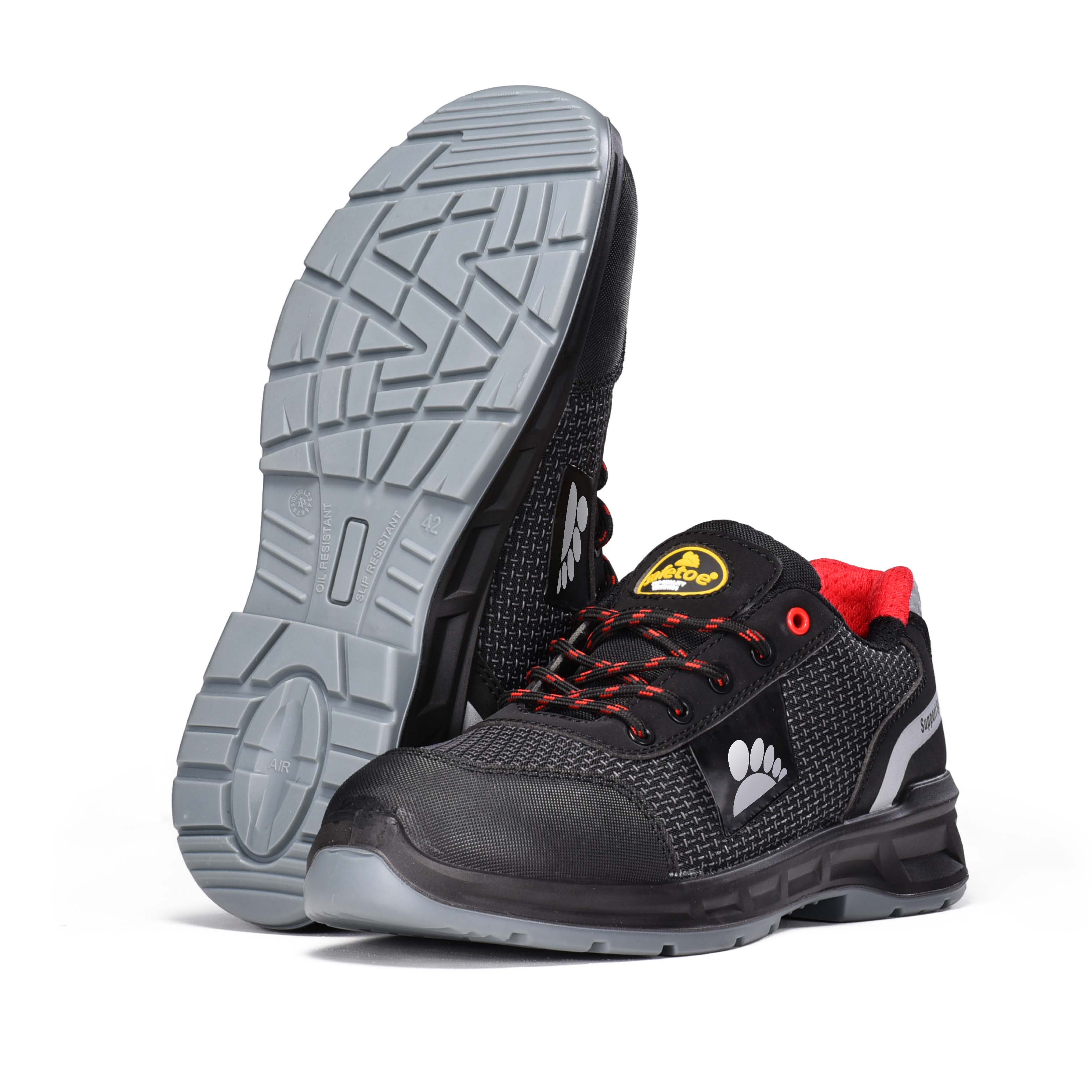 Zapatos de seguridad ligeros PU-TEK S1P con puntera compuesta y placa de Kevlar L-7512