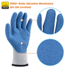Guantes de trabajo recubiertos de látex EN 388 2242X para construcción y manipulación LY-3013 Grip Guarder Azul