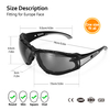Gafas de seguridad protectores de stock listos para mujeres SG037 Negro