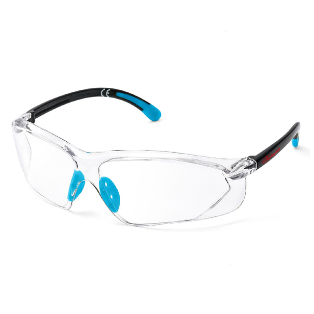 Gafas de seguridad CE EN166 UV400 Gafas protectoras de trabajo SG003 Azul