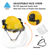 Casco de seguridad ventilado con visera de protección facial