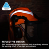 Cascos forestales y sombrero de protección de escudo de cara M-5009 naranja