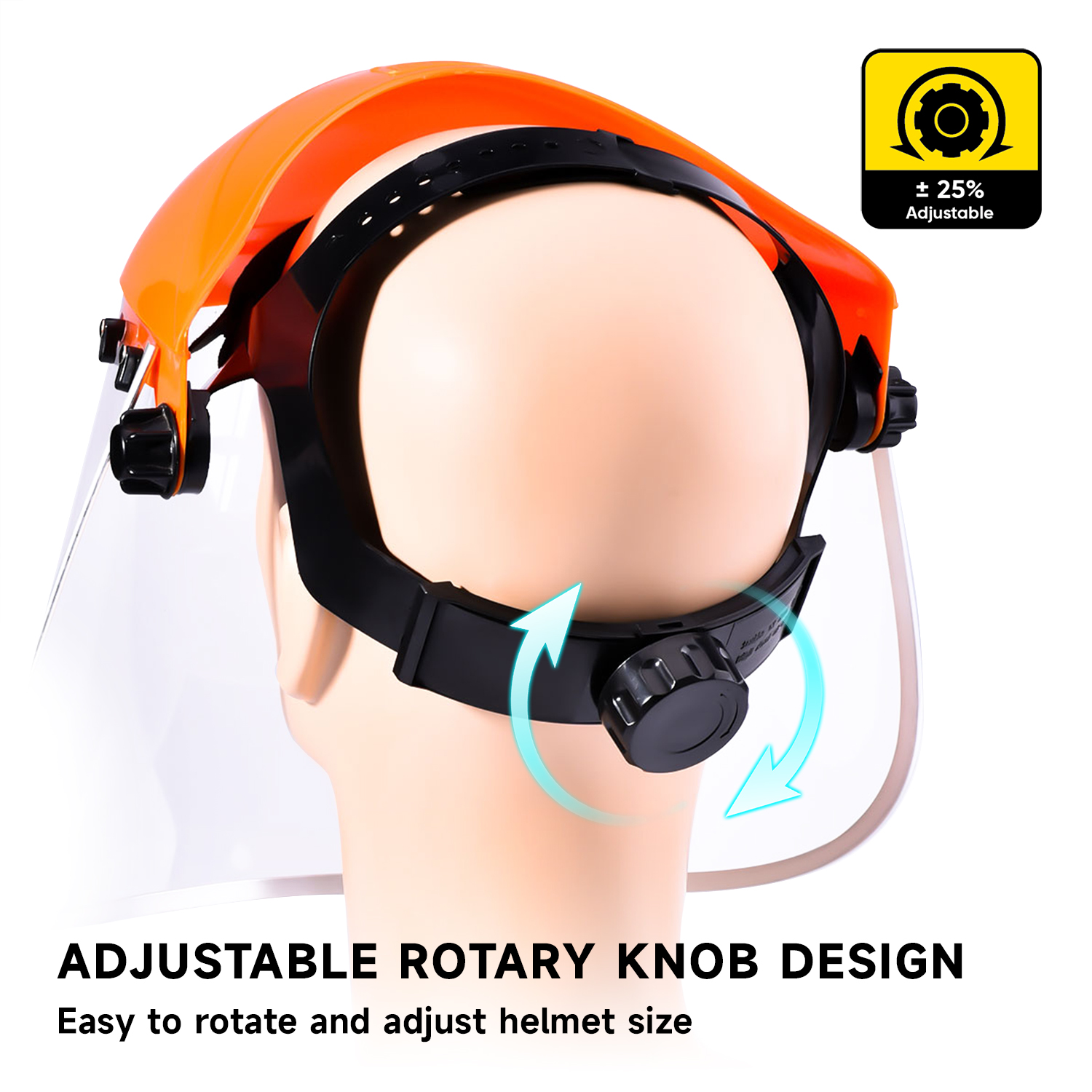 Escudo de cara de seguridad de construcción M-5002 naranja