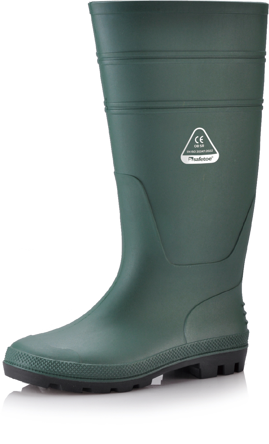 PVC BOTAS DE LLUVIA DE GUMA W-6036 Verde