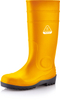 Botas de lluvia con punta de acero resistente W-6037 Amarillo