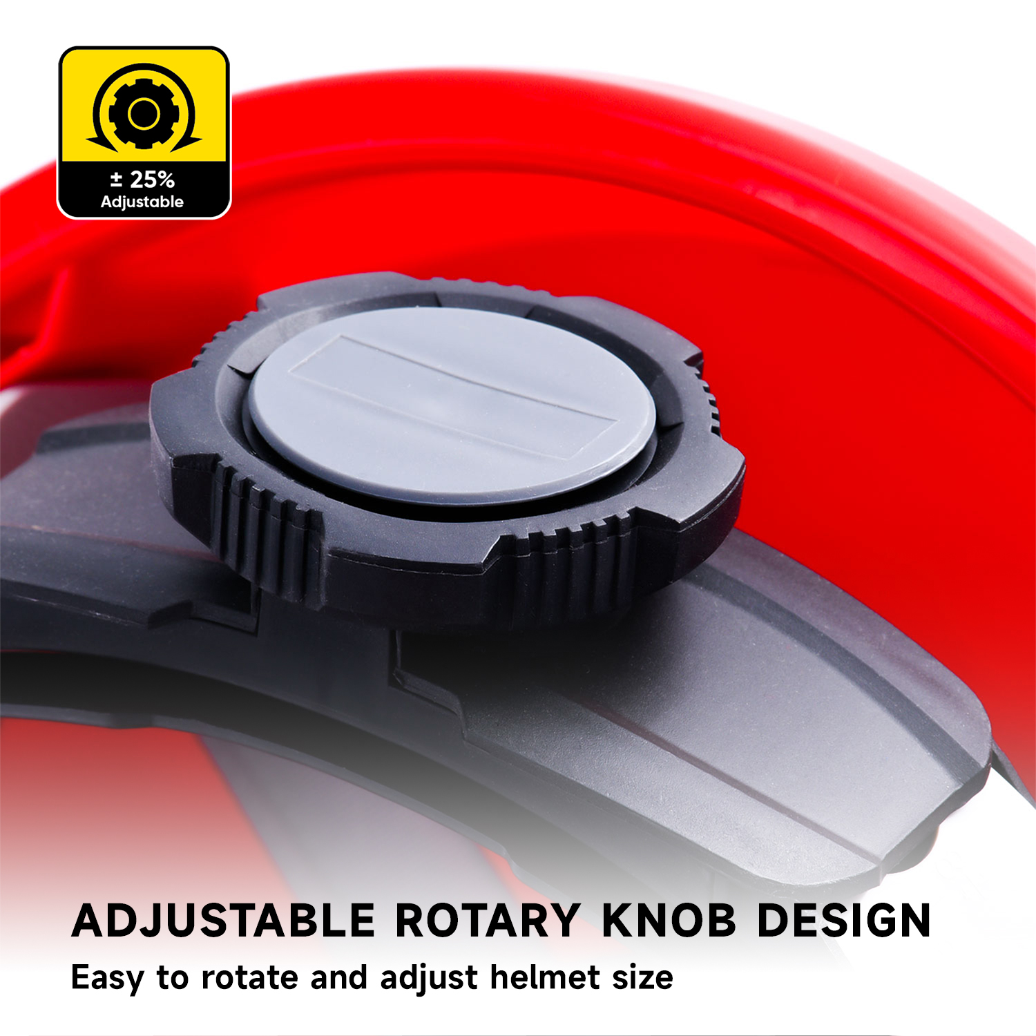 Casco de trabajo de construcción roja W-002 