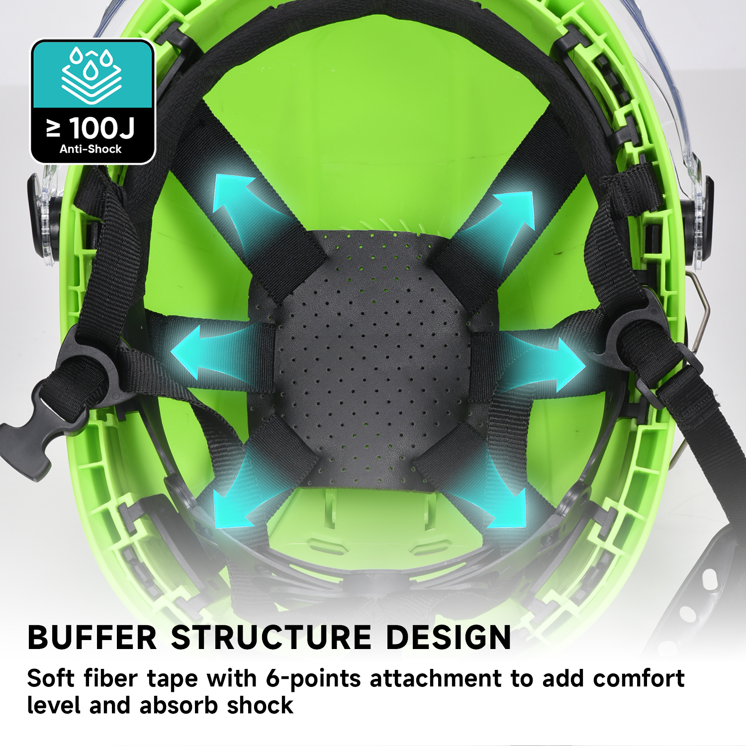 Hombres de sudor Hard Sweat Band ABS Safety Helmets M-5018