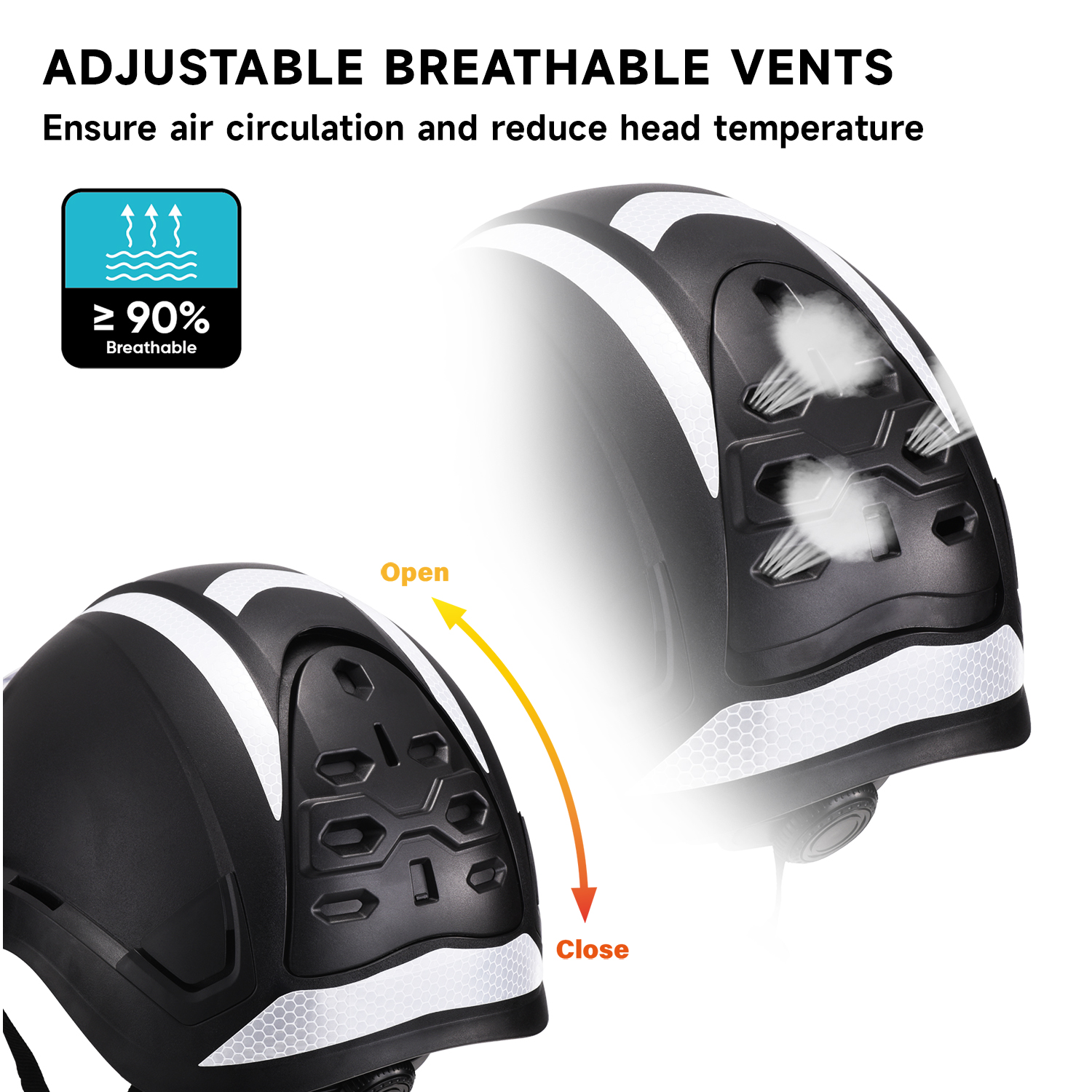 Mineros Hombres Hard Sweat Band ABS Safety Helmets M-5018